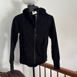lululemon athletica women’s Black scuba jacket